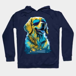 Cool Golden Retrievers Dog with Sunglasses Hoodie